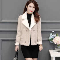 Hairy Jacket Womens little man 2021 imitation Lamb hair mink coat age reduction autumn and winter short Joker coat