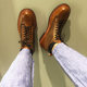 ອາເມລິກາ retro versatile British style Martin ລົດຈັກສັ້ນເກີບຜູ້ຊາຍຊັ້ນສູງຊັ້ນສູງ cowhide boots ເກີບຫນັງແທ້ເຮັດວຽກ trendy