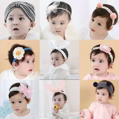 Korean version of the Tide baby hair band hair accessories baby headwear floral headdress hair card Princess jewelry picture children cute hair hoop