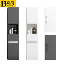 Bathroom side cabinet Wall cabinet wall-mounted stainless steel bathroom storage cabinet combination large-capacity storage space GBqYK