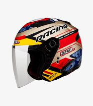 China Taiwan SOL motorcycle helmet SO-7 double lens with LED light men and women personality semi-helmet electric pedal