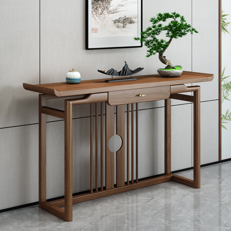 New Chinese Xuanguan Table Chinese solid wood slips for table strips case light extravagant and luxurious entrance to the family Zen Yutsuksuk Xuanguan Guan Guan Tai-Taobao