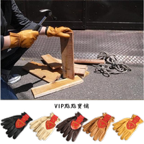 American Made Import Churchill Churchill Halle Triumph Deer Leather Retro Cafe Rider Gloves