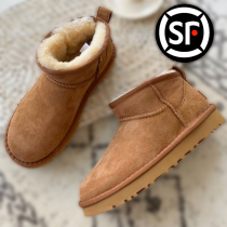 Henan Sangpo snow boots female Zhou Dongyu same mini winter sheepskin wool cotton shoes short foreign atmosphere warm