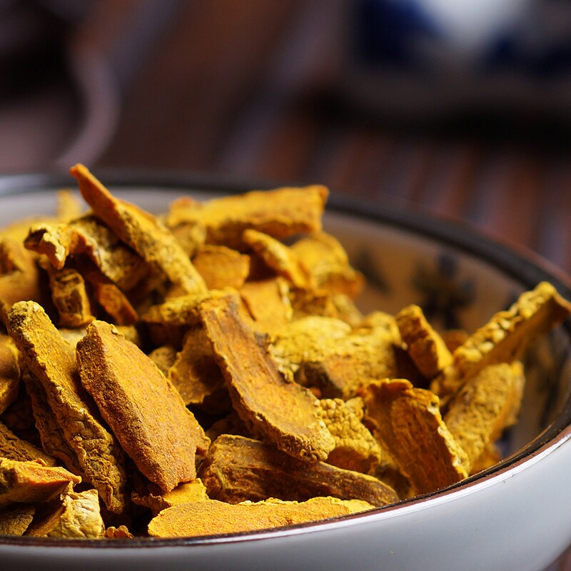 轩仁堂 姜黄 100g 精选中药材黄姜片宝鼎香 断面金黄 香气浓厚lj
