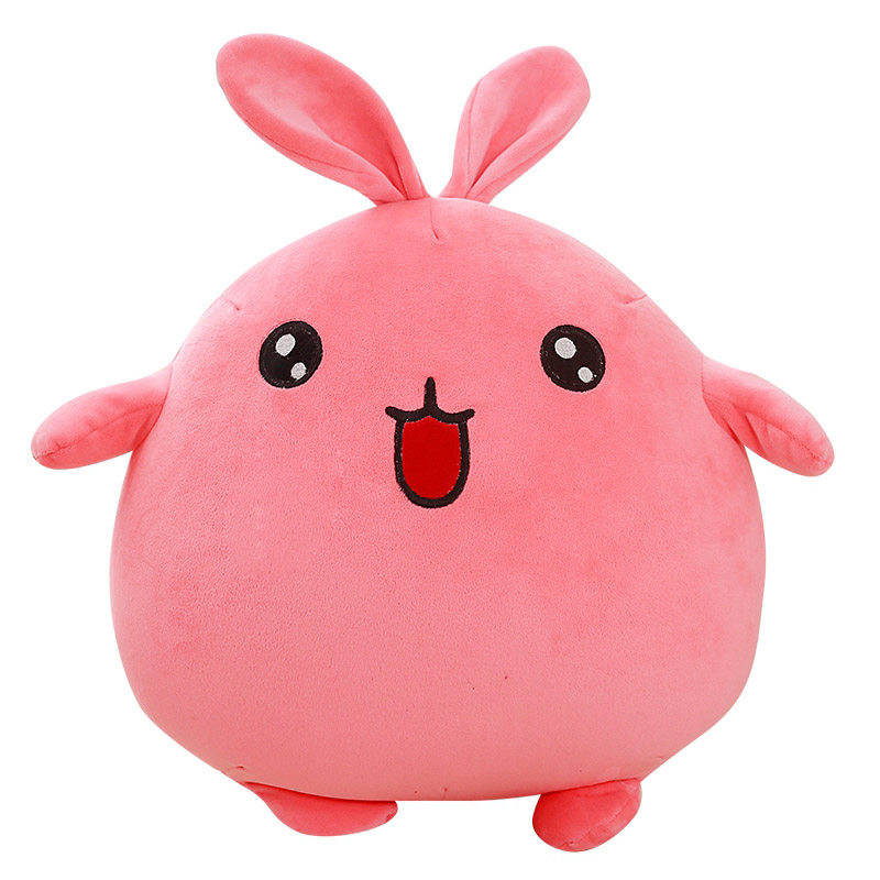 可爱兔子毛绒玩具抱枕公仔软布娃娃懒人圆形玩偶超萌少女生日礼物