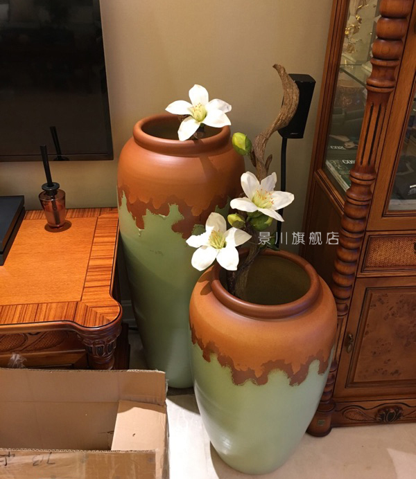 Jingdezhen of large modern European ceramics vase furnishing articles villa clubhouse hotel flower POTS combination living room