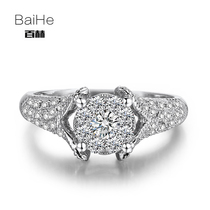 Baihe Jewelry 18K Gold Natural South African Diamond Luxury Group Set Diamond Women's Ring Wedding Ring Carat Diamond Ring