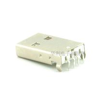 USB A- type male head 90 degree insert board A male patch Board 90 degree bending foot welding plate patch curved needle