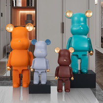 Light luxury Net red violent bear big ornaments cartoon living room creative floor soft sofa TV cabinet home decorations