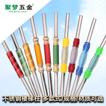 Jumeng hardware 201# New stainless steel carved flower crown aluminum column stair fence fence post stair pole