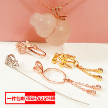 Gourd pendant button S925 sterling silver beeswax Amber Jade buckle bag around money bag gourd clip silver button