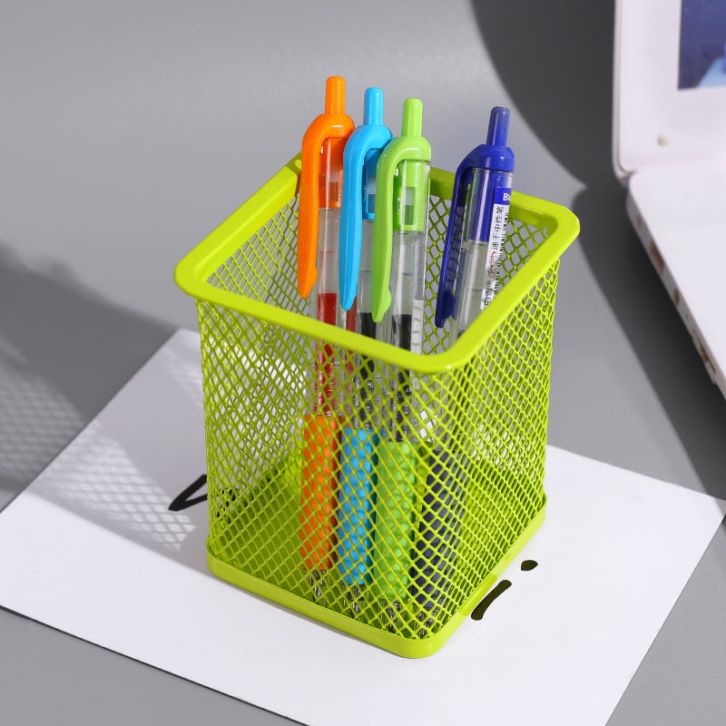 creative fashion pen holder nordic simple multifunctional ins metal iron art student desk storage stationery