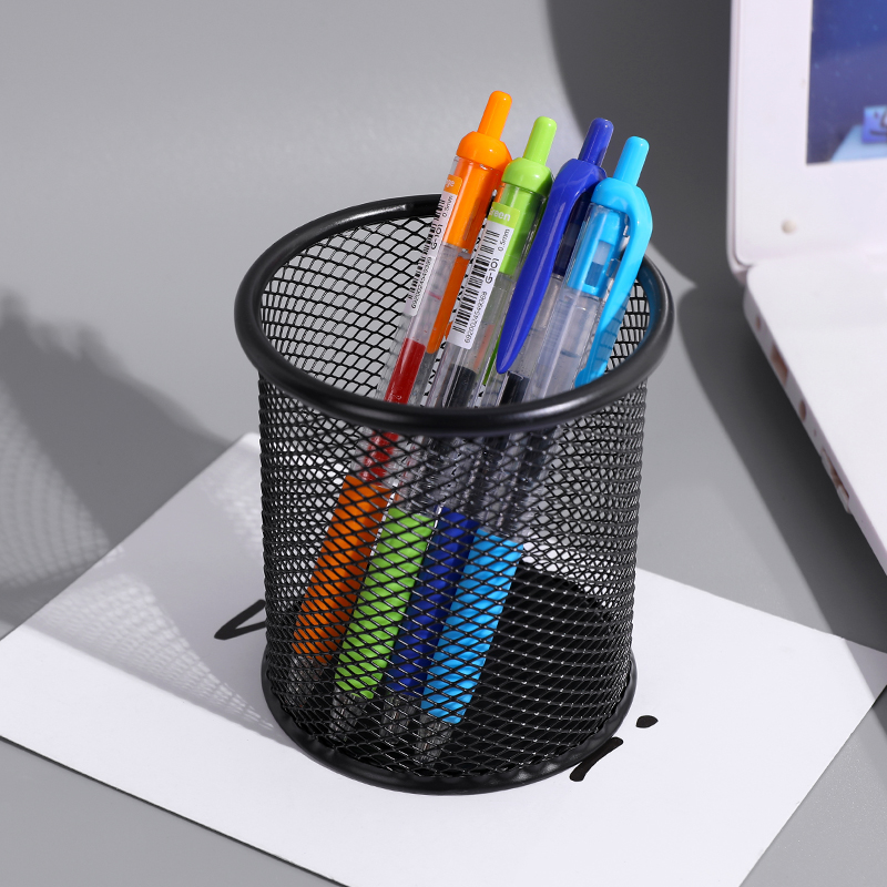 creative fashion pen holder nordic simple multifunctional ins metal iron art student desk storage stationery