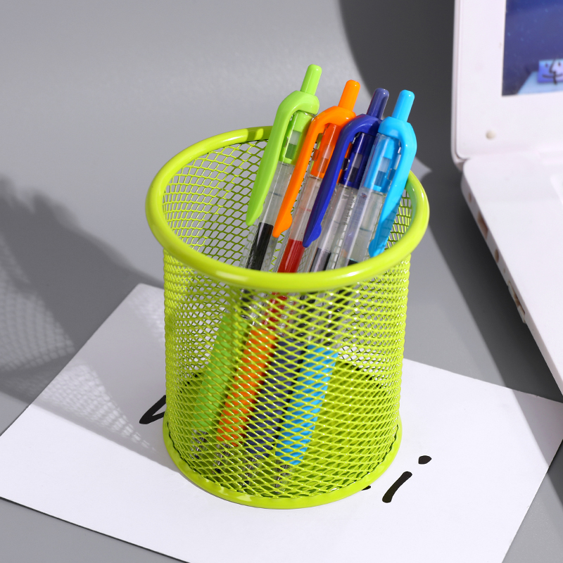 creative fashion pen holder nordic simple multifunctional ins metal iron art student desk storage stationery