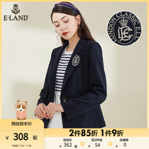 ELAND Clothing Romance Early Spring Korean Edition Advanced Sensation Sweet Meins Wind Temperament Fried Street Little Suit Jacket Woman