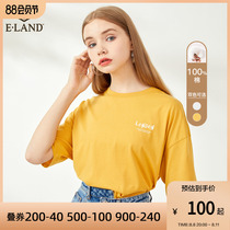 ElAND Small Leisure and Small Small Small Small Small Small Small Small Small Small Small Sleeve Small Small Sleeve Small Small Small Small Small Sleeping Cotton T-Shirt Ms