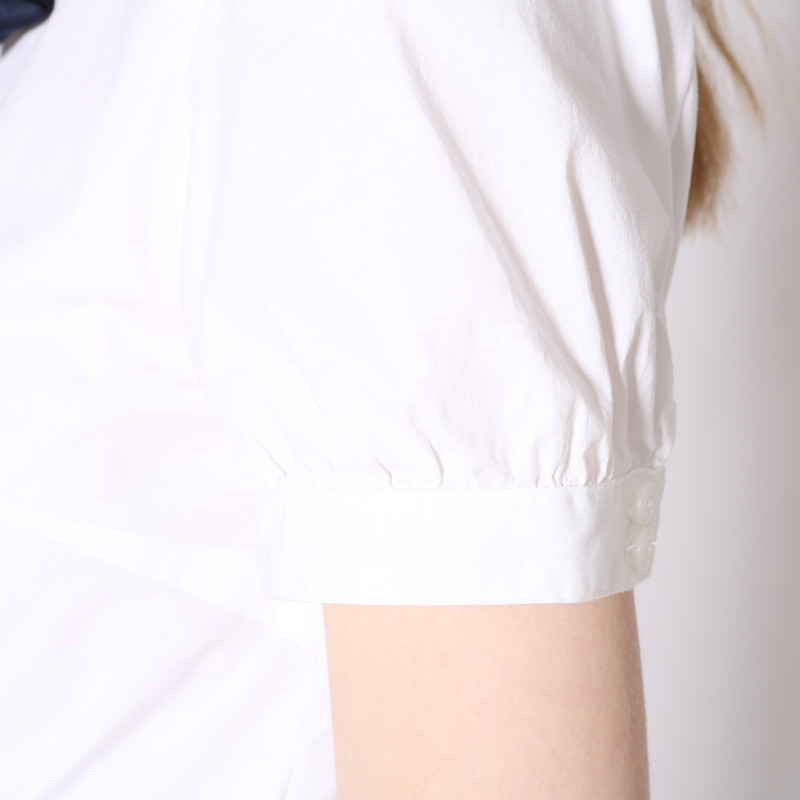 ELAND衣恋新品学院风系带短袖女式衬衫EEBW63751M产品展示图1