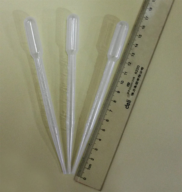 Disposable plastic dropper 3ml ເຟືອງນ້ໍາມັນທີ່ສໍາຄັນ Pasteur ເຟືອງພລາສຕິກ dropper ຈົບການສຶກສາ 1 ຢວນ 3 ຕ່ອນ