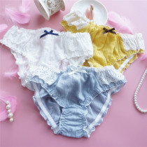 Teenage Girl Pants Japan Cute Bubble Foam Breathable Shorts Fairy Beauty Low Waist Adorable lady Lady Triangle Pants