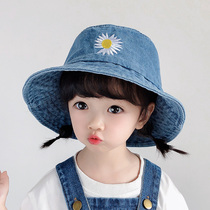Baby hat Spring and autumn slim Daisy Cowboy Fisherman Hat Sunscreen Sun Hat Men and women Child Tide Children Sun Hat