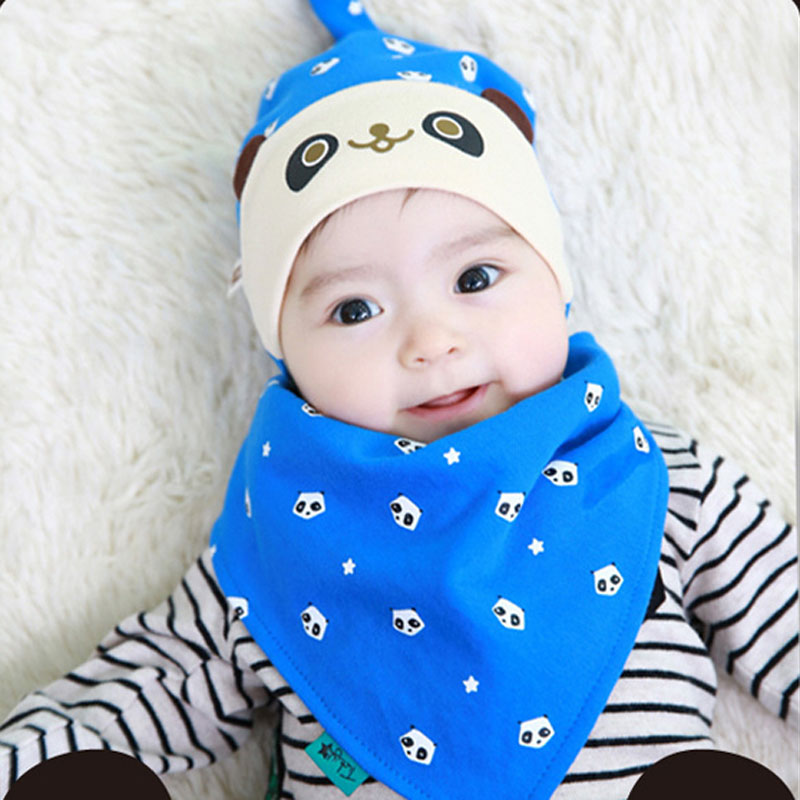 婴儿帽子0-3-6个月男女童春季新生儿纯棉套头帽宝宝胎帽秋包邮产品展示图1