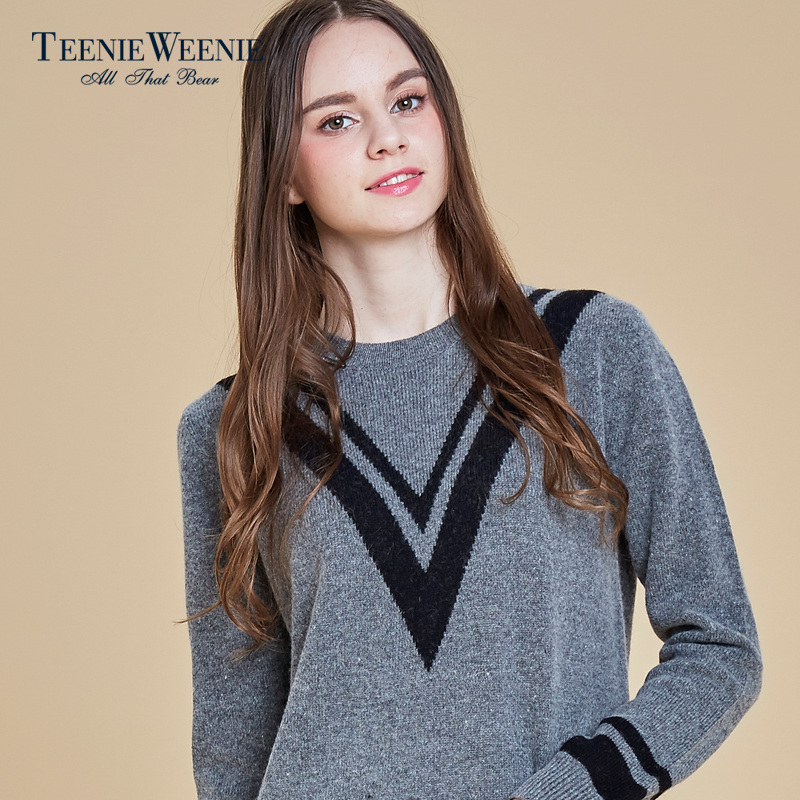 Teenie Weenie小熊2016冬季专柜新品女装针织连衣裙TTOK64V06A产品展示图3