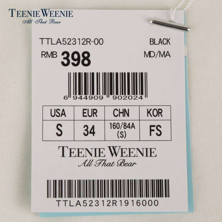 【聚】Teenie Weenie小熊2015专柜正品女装休闲长袖T恤TTLA52312R