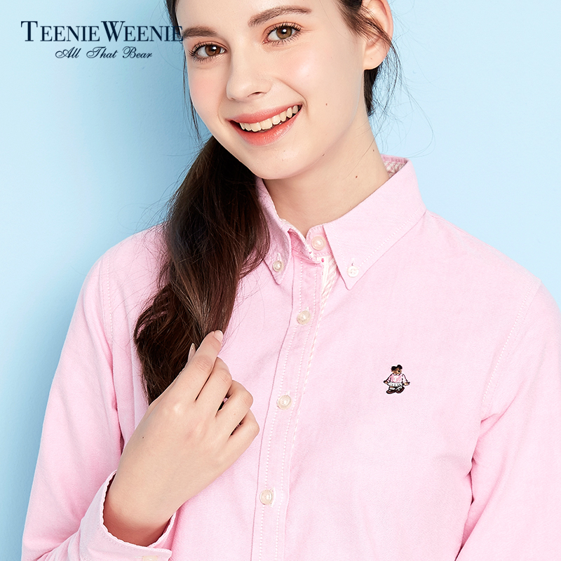 Teenie Weenie小熊2016春夏商场同款女装长袖衬衫TTYW61101E产品展示图3