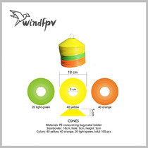 Logo disc ID disc Cones drone race door crossing the door Race Gate