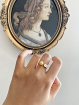 Golden Pearl Shell Pearl Ring 』