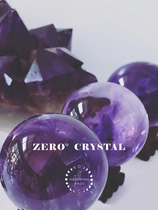 High-quality clear natural Brazilian amethyst ball original stone ornaments) between zero boundaries)