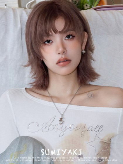 Sumiyaki Star Wish Cat 시리즈 도파민 고양이 펜던트 목걸이 틈새 시장 쇄골 체인 여성 Sumiyaki Star Wish Cat 시리즈 도파민 고양이 펜던트 목걸이 틈새 시장 쇄골 체인 여성