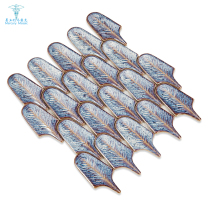 Simple ceramic cellar mosaic diamond fan feather tile antique retro personality background wall porch bar