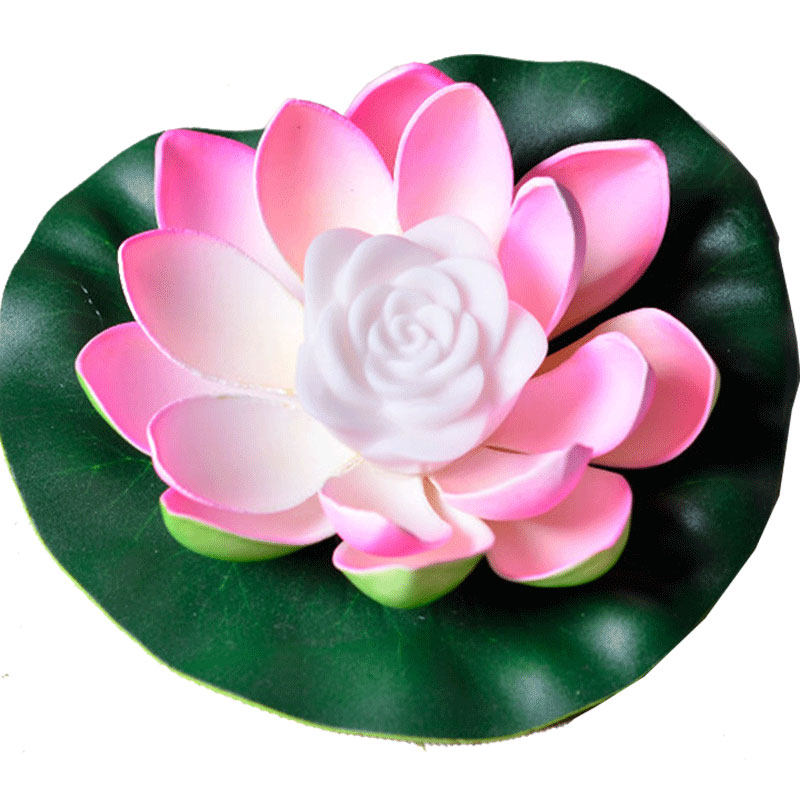 水上漂浮荷花灯莲花灯许愿灯佛灯供佛七彩莲花灯水灯河灯摄影道具