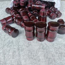 Calligraphy and painting mounting material shaft head wine red bamboo shaft head scroll calligraphy and painting ground rod plug head manual calligraphy and painting ground shaft head