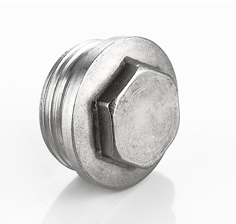 不锈钢管堵封头4/6分1寸内牙堵帽外丝闷头堵塞盖水管试压配件接头