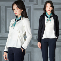 New high-end medical consultant work clothefemale autumn and winter temperament suit beauty salon shopkeeper front desk