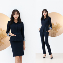 Autumn and winter New products Long sleeves Career suit Korean version OL Beauty Division Body Wash work clothes Skinny to work and work clothes