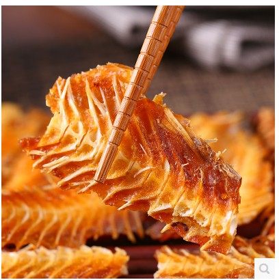 山东特产海味即食海鲜零食品 碳烤香酥鱼排深海鱼骨高钙鱼刺250g_7折