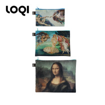 German LOQI Museum series printed cashier bags big and small art and environmental travel classification sorting and cleaning bag