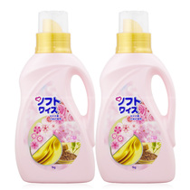 Weixin softener clothing to electrostatic care agent Qingyi cherry blossom 1kg * 2 bottles of soft fluffy clothes