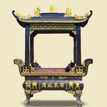 Supply of burnt incense Baifer rectangular four-dragon-column cast-iron imitation ancient incense burner Tripod Temples Scenic Area Large Open-air Poly-Treasure Furnace