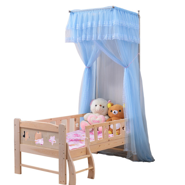 Customized baby spliced ​​​​ bed children's 88x168m telescopic bracket customize special size small customized mosquito net