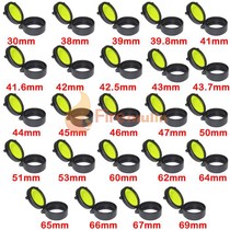 25mm-69mm objective lens protection cover monoculars dust cover plastic bullet cover yellow sight cover