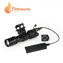 New LED strong light outdoor flashlight tube clip quick disassembly and assembly multifunctional flashlight field flashlight with mouse