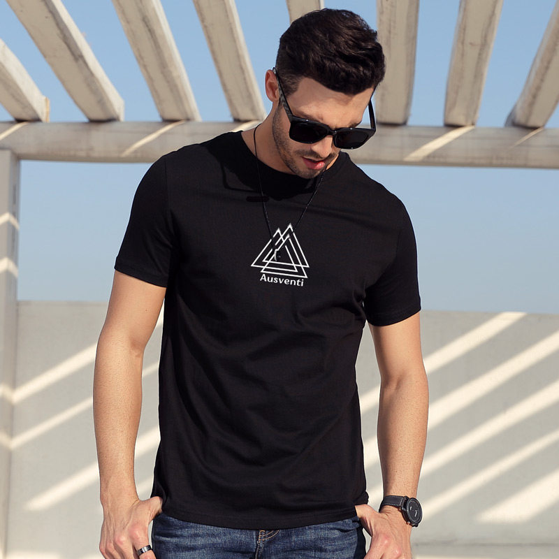 short sleeve men's fashion brand summer loose clothes men's trend half sleeve t-shirt pure cotton t-shirt top bottoming shirt men's wear