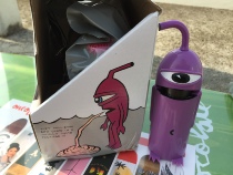 TOY MACHINE skateboard bearings purple black monocular