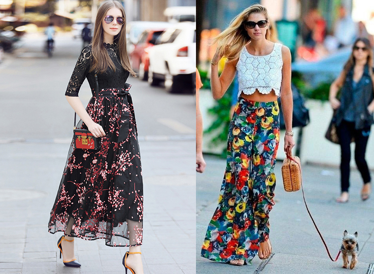 仙美的碎花半身裙,上身随意搭配,简单的t恤或者无袖背心,都是百搭的