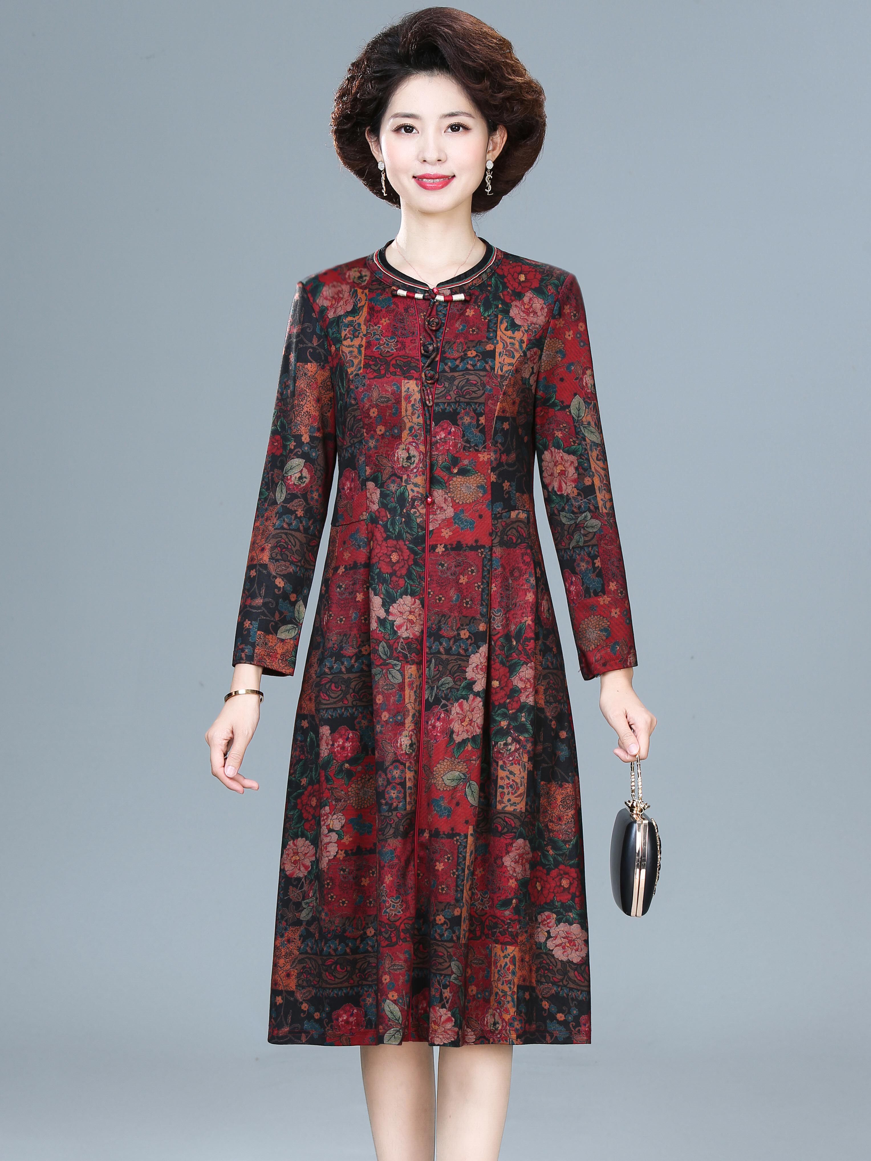 这条妈妈春装连衣裙居然让我婆婆出门被要微信!